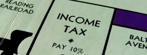 Monopoly board income tax